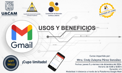 Curso "Usos y Beneficios del Gmail"