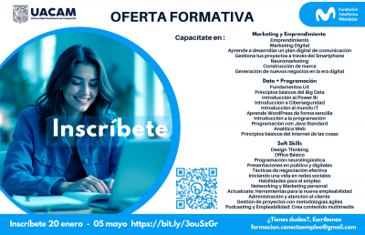 Oferta Formativa Enero - Mayo de la Fundación Telefónica Movista