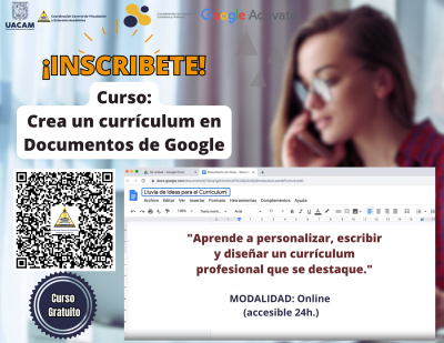  Curso  "Crea un currículum en documentos de google"  